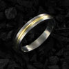 Arg. Titanio Inglesa ext. 4,0mm aplic. MC Oro 18 kt. 1,5 mm